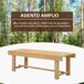 Banco de Jardín Madera de Abeto Outsunny Banco de Jardín Madera de Abeto Outsunny Natural