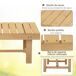 Banco de Jardín Madera de Abeto Outsunny Banco de Jardín Madera de Abeto Outsunny Natural