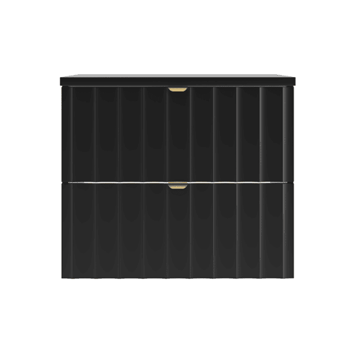 Móvel de lavatório 60cm plano de trabalho Lexa Preto