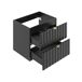 Conjunto de muebles con lavabo individual y columna Lexa 60 Conjunto de muebles con lavabo individual y columna Lexa 60 Negro