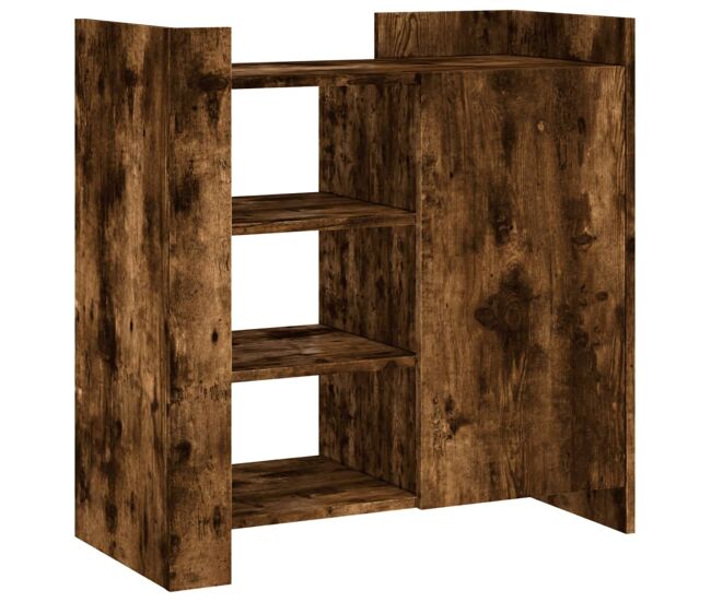 Vidaxl aparador de madera de ingeniería roble ahumado 73,5x35x75 cm