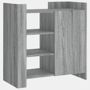 vidaXL Aparador 73,5x35x75 cm derivados de madeira cinzento sonoma