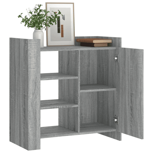 vidaXL Aparador 73,5x35x75 cm derivados de madeira cinzento sonoma