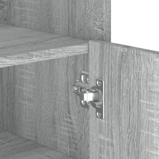 vidaXL Aparador 73,5x35x75 cm derivados de madeira cinzento sonoma