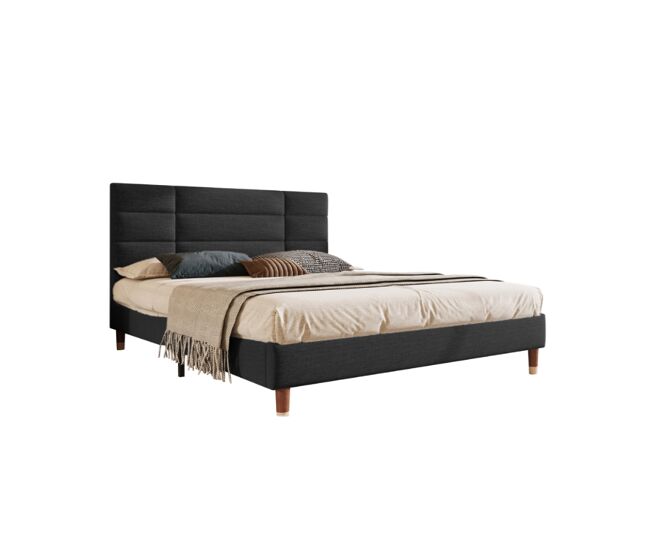 Cama de matrimonio de lino 141x209