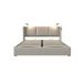 Cama de matrimonio de lino con almacenaje 145x206 Cama de matrimonio de lino con almacenaje 145x206 Beige