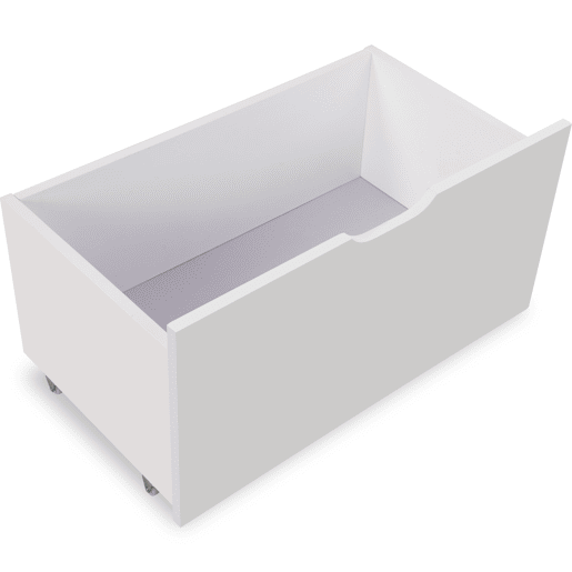 Cama de criança,cama alta,cama de altura média de madeira de pinho 90x190cm com 2 gavetas,branco+madeira