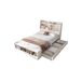 Cama juvenile de madera maciza con 2 cajónes 98x230 Cama juvenile de madera maciza con 2 cajónes 98x230 Blanco