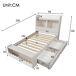 Cama juvenile de madera maciza con 2 cajónes 98x230 Cama juvenile de madera maciza con 2 cajónes 98x230 Blanco