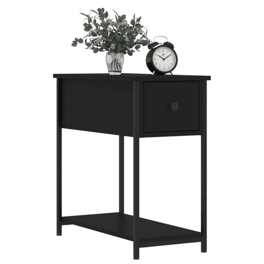 vidaXL Mesa de cabeceira 30x60x60 cm derivados de madeira preto vidaXL Mesa de cabeceira 30x60x60 cm derivados de madeira preto