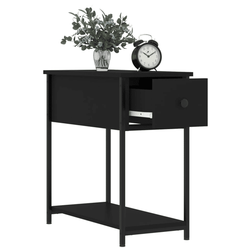 vidaXL Mesa de cabeceira 30x60x60 cm derivados de madeira preto vidaXL Mesa de cabeceira 30x60x60 cm derivados de madeira preto