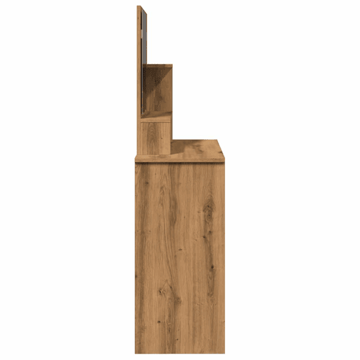 vidaXL Toucador com espelho 86,5x35x136 cm cor carvalho artisiano vidaXL Toucador com espelho 86,5x35x136 cm cor carvalho artisiano