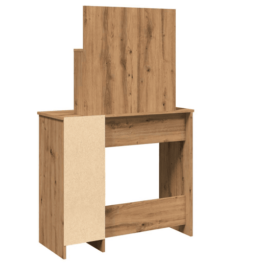 vidaXL Toucador com espelho 86,5x35x136 cm cor carvalho artisiano vidaXL Toucador com espelho 86,5x35x136 cm cor carvalho artisiano