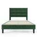 Cama individual de terciopelo Cama individual de terciopelo Verde