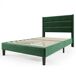 Cama individual de terciopelo Cama individual de terciopelo Verde