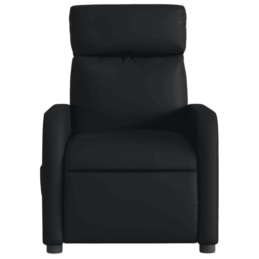 vidaXL Poltrona massagens reclinável elétrica couro artificial preto