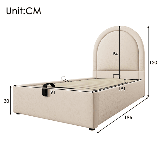 cama juvenil,cama de solteiro de pu 90x190cm com armazenamento,bege cama juvenil,cama de solteiro de pu 90x190cm com armazenamento,bege