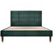 Cama de matrimonio de terciopelo Cama de matrimonio de terciopelo Verde
