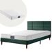 Cama de matrimonio de terciopelo Cama de matrimonio de terciopelo Verde