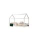 Cama cabaña infantil de madera de pino 97x207 Cama cabaña infantil de madera de pino 97x207 Blanco