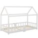 Cama cabaña infantil de madera de pino 97x207 Cama cabaña infantil de madera de pino 97x207 Blanco