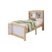 cama juvenil de madera de pino cama juvenil de madera de pino Blanco/ Madera