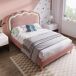 cama juvenil de terciopelo 101x207 cama juvenil de terciopelo 101x207 Rosa