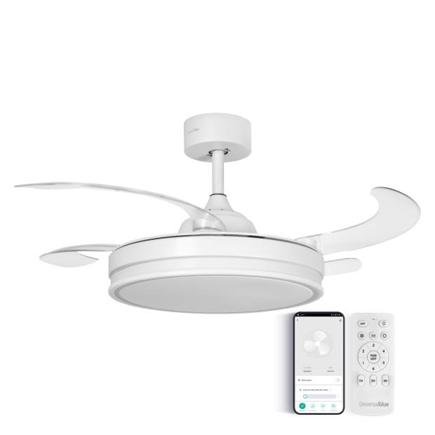 Ventilador de Techo Silencioso Aspas Ocultas con WiFi  | UNIVERSA