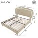 Cama juvenile de lino 151x207 Cama juvenile de lino 151x207 Beige