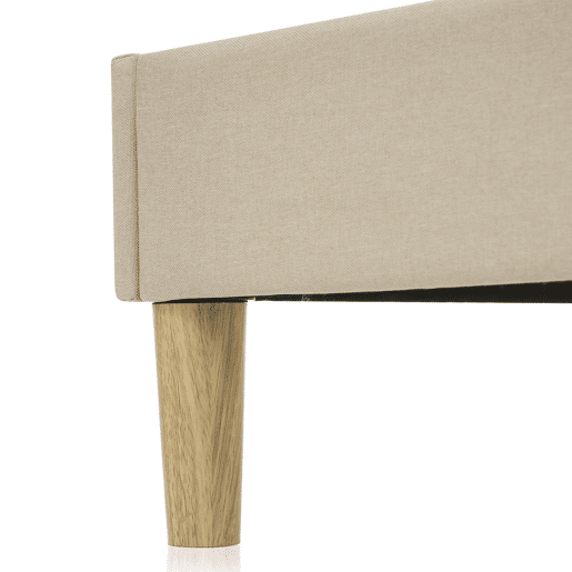 Cama juvenile,cama dupla de linho 140x200cm com luz LED,bege
