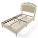 Cama juvenile de lino 101x207 Cama juvenile de lino 101x207 Beige