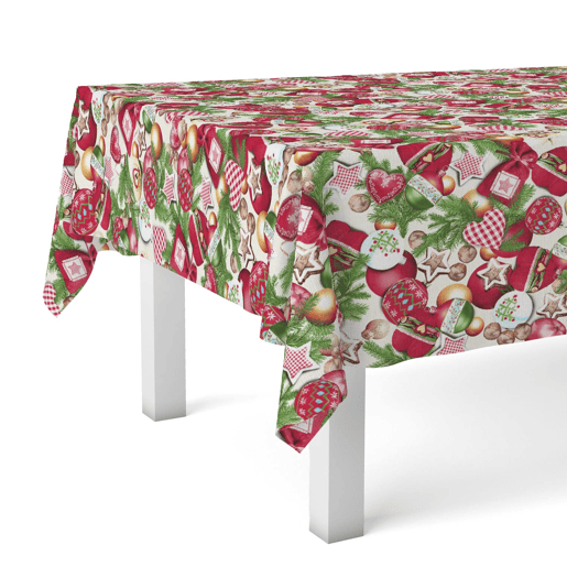 Toalha de Mesa Resinada Corazones Diámetro 140cm Donegal Collections