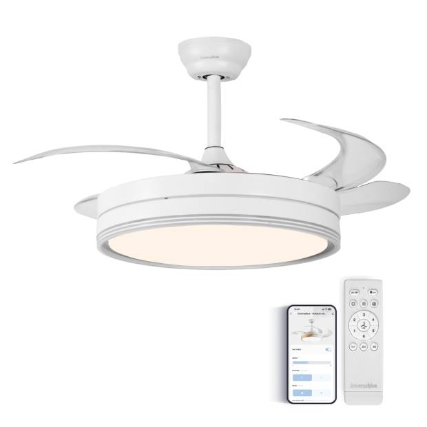 Ventilador de Techo  con Aspas Ocultas y WiFi | UNIVERSALBLUE