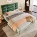 Cama de matrimonio de terciopelo Cama de matrimonio de terciopelo Verde