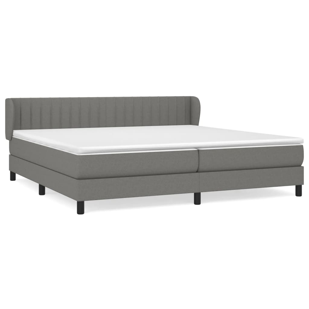 Cama box spring 200x200 Gris Oscuro