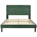 Cama de matrimonio de terciopelo Cama de matrimonio de terciopelo Verde