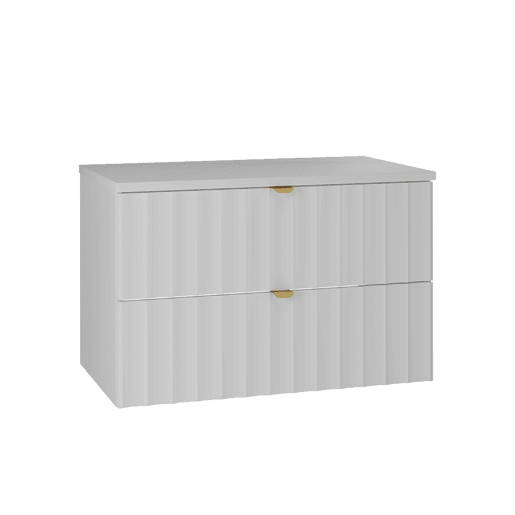 Móvel de lavatório de 80 cm Lexa White
