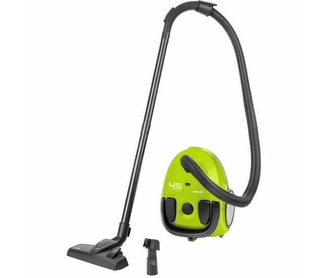 Aspiradora con bolsa sencor svc 45gr-eue3 850 w negro/verde