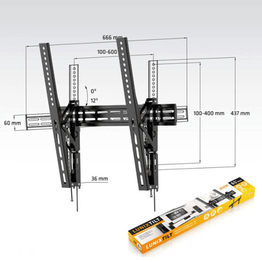 Suporte TV Fixo Axil 0571E 32-65 35 Kg Preto