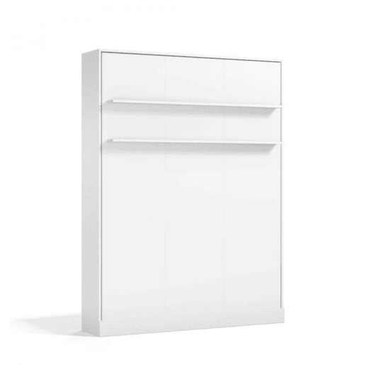 Cama dobrável vertical branca 135x200cm