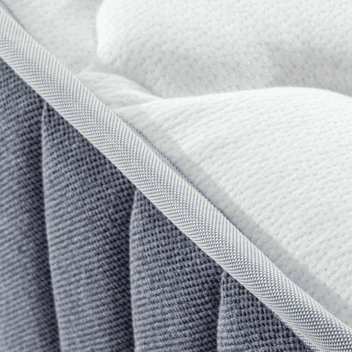 Cama dobrável vertical com colchão branco 135x200cm