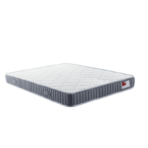 Cama dobrável vertical com colchão branco 135x200cm