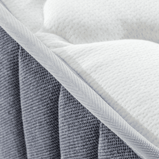 Cama dobrável vertical com colchão branco 135x200cm