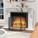 Salvachispas de Chimenea Acero, Metal HOMCOM Salvachispas de Chimenea Acero, Metal HOMCOM Negro