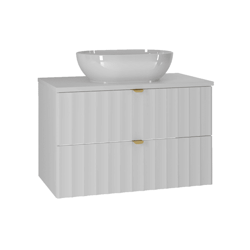 Móvel de lavatório individual 80cm Lexa White Móvel de lavatório individual 80cm Lexa White