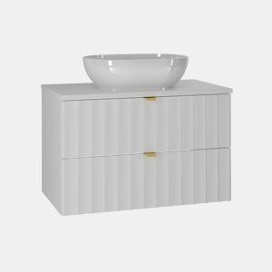 Móvel de lavatório individual 80cm Lexa White