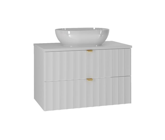 Mueble lavabo individual 80cm lexa blanco