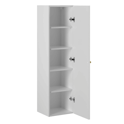 Móvel de lavatório duplo 140cm com 2 nichos e coluna Lexa Branco