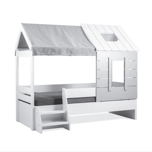 Cama casinha branca 90x200cm