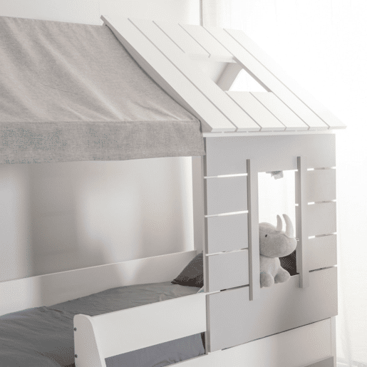 Cama casinha branca 90x200cm